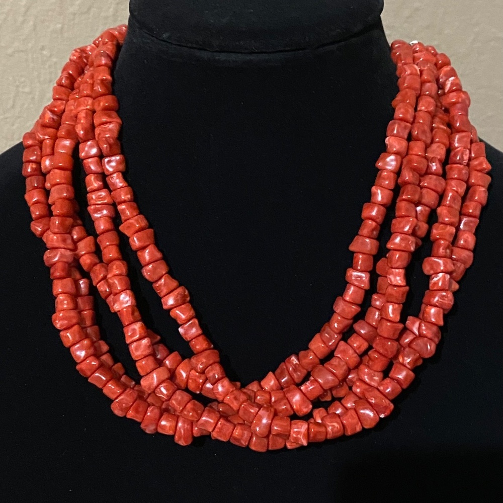 Orange Corral Multi-Strand Adjustablenecklace - image 4